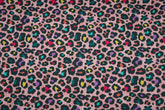 Sweatshirtstoff Digital Coloured Leoprint